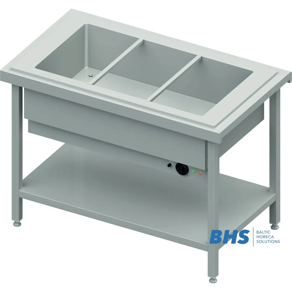 Karstais marmīts 3xGN1/1 ar kopējo kameru (BHS122121)