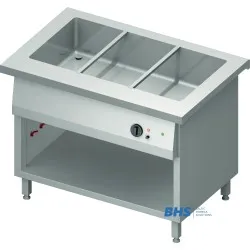 Горячий мармит 3 GN1/1 с общей камерой и полкой