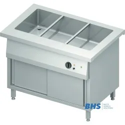 Горячий мармит 3 GN1/1 с общей камерой и шкафом