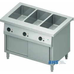 Горячий мармит 3 GN1/1 с разделителем и тепловым шкафом