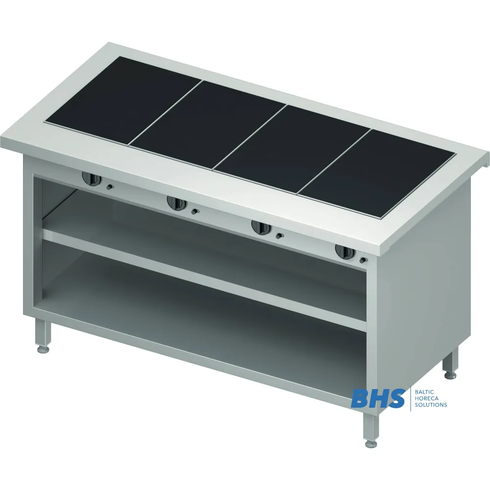 Karstā keramiskā virsma 4 GN1/1 ar plauktu (BHS233151)