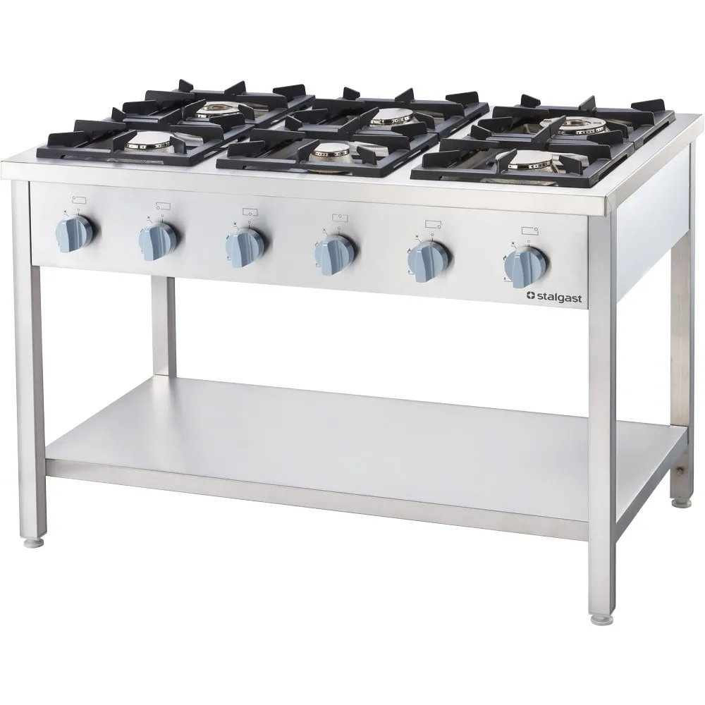 Gāzes plīts ar 6 degļiem 1200 36,5 kW (978623)