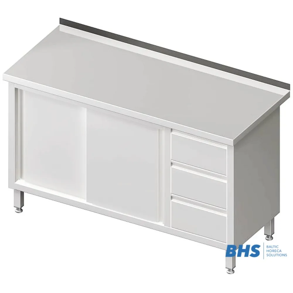 Galds ar 3 atvilktnēm un 2 bīdāmām durvīm 1300 mm (980476130)
