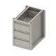 Skapis ar 3 atvilktnēm H-660 mm (943615045F)