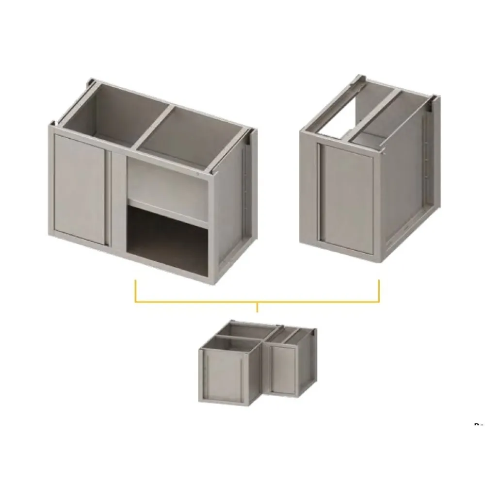 Stūra skapis ar durvīm  H-660 mm (944955115F+944965040F)