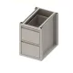 Skapis ar 2 atvilktnēm H-660 mm (943605045F)