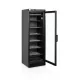 Melna saldētava ar apsildāmām stikla durvīm, 270l (UFSC371G BLACK)