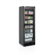 Melna saldētava ar apsildāmām stikla durvīm, 270l (UFSC371G BLACK)
