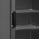 Melna saldētava ar apsildāmām stikla durvīm, 270l (UFSC371G BLACK)
