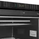 Melna saldētava ar apsildāmām stikla durvīm, 270l (UFSC371G BLACK)