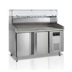 Table de Pizza avec vitrine refroidissante PT1200
