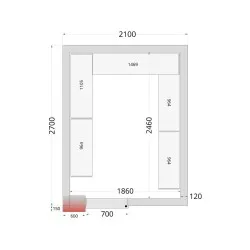 Plauktu sistēmas komplekts CRNF2127 kamerai