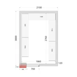 Plauktu sistēmas komplekts CRNF2130 kamerai