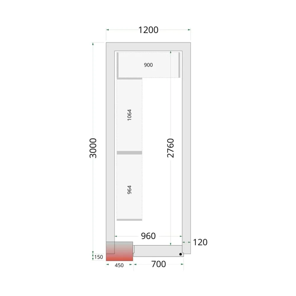 Plauktu sistēmas komplekts CRNF1230 kamerai (46223)