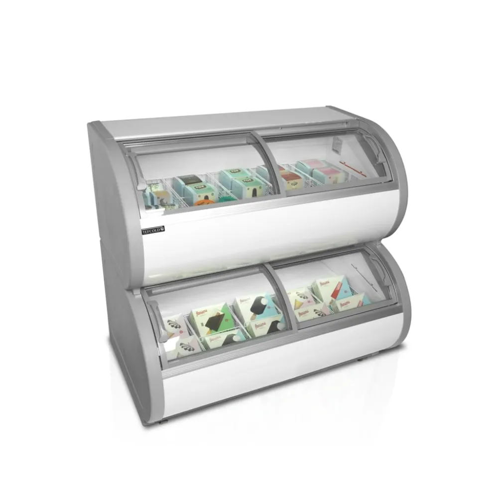 Divu līmeņu saldētava - vitrīna 408 litri (TD500)
