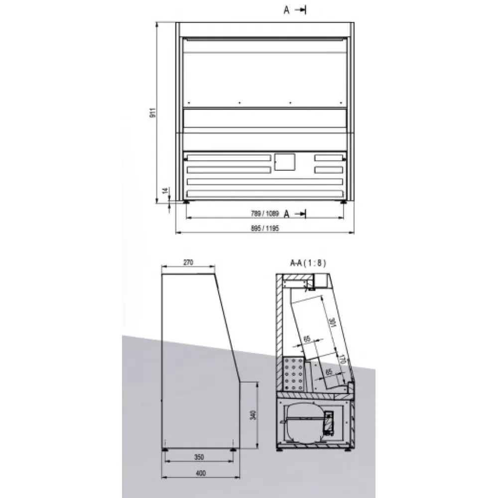Impulsa vitrīna DRINKCOOLER 1200 (A270FU1011L)