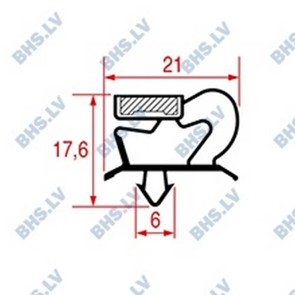 SNAP-IN GASKET 1594x676 mm (L3186980)