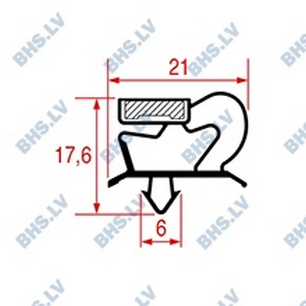 SNAP-IN GASKET 1705x663 mm (L3786482)