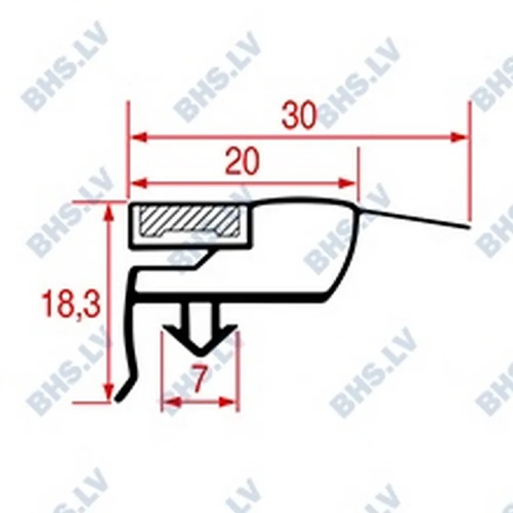 SNAP-IN GASKET 411x280 mm (L4089148)