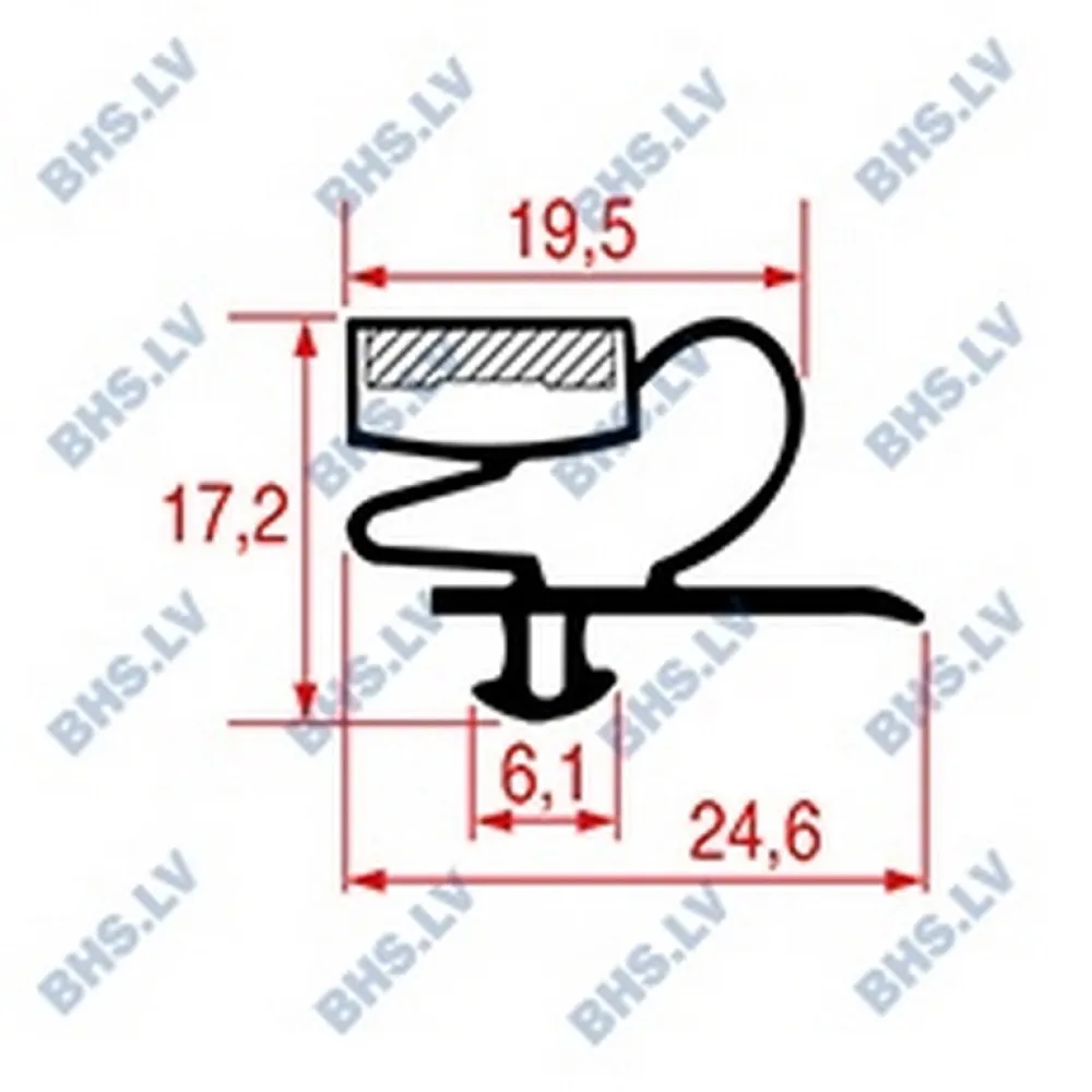 SNAP-IN GASKET 1875x999 mm (L3186705)
