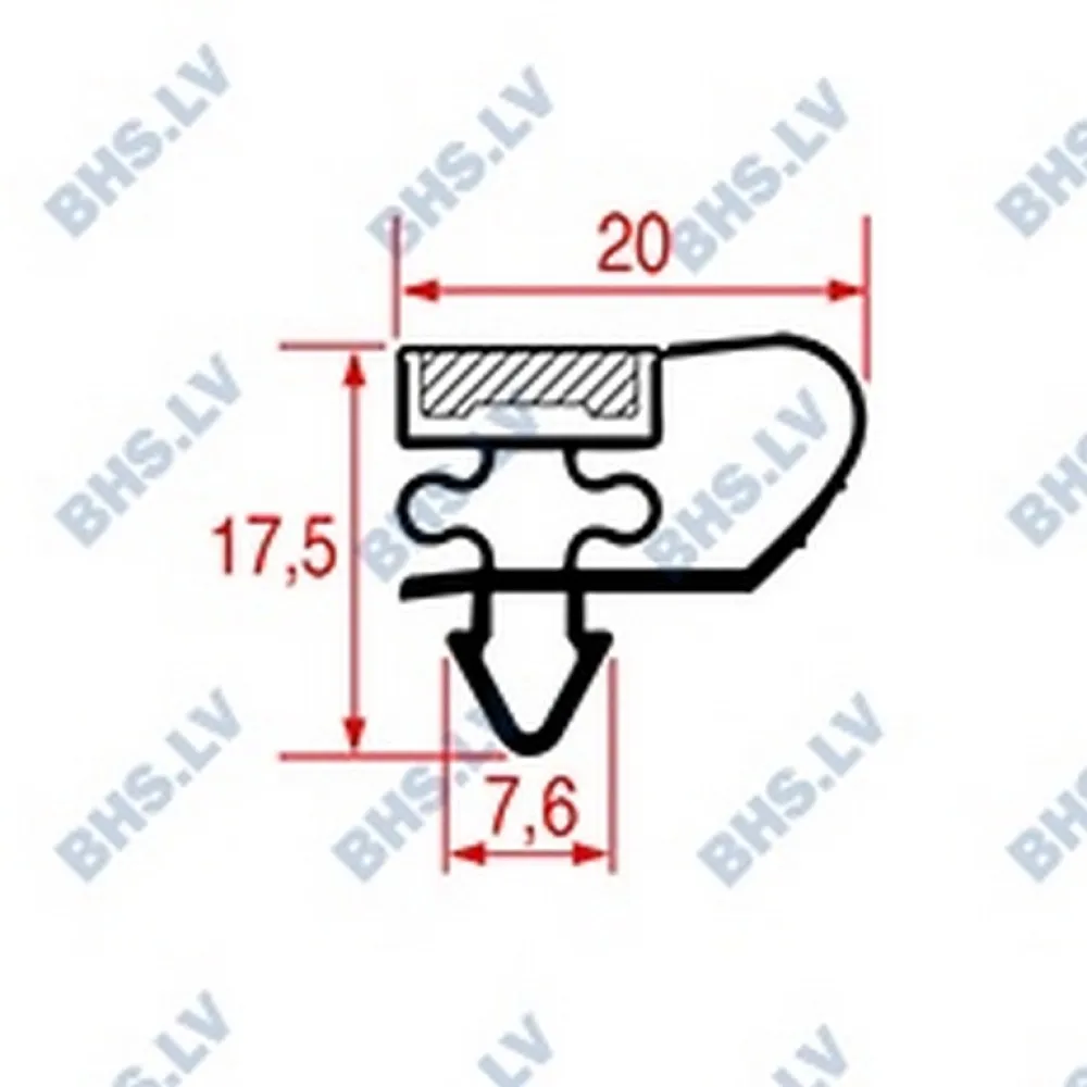 SNAP-IN GASKET 665x410 mm (L3186689)