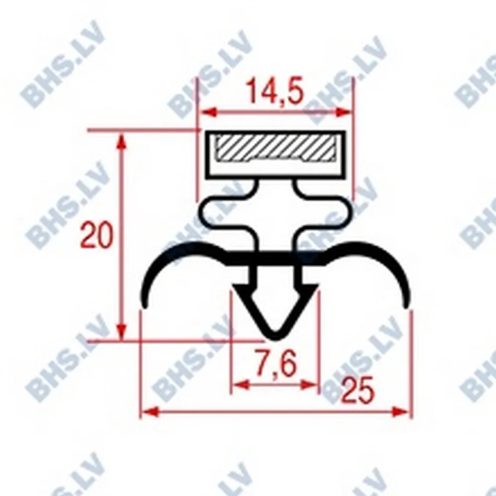 SNAP-IN GASKET L1023 730x580 mm (L5055026)