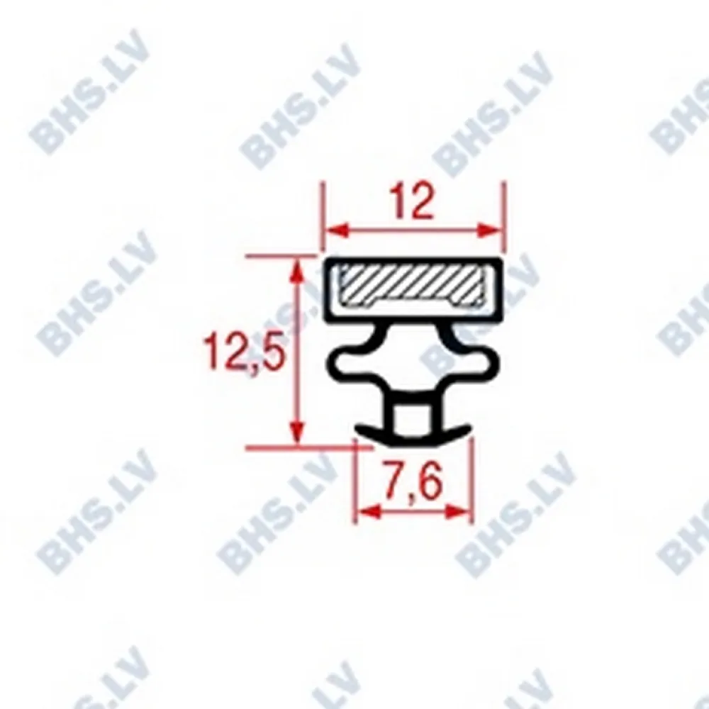 SNAP-IN GASKET L1024 LENGTH 2200 mm (3186824)