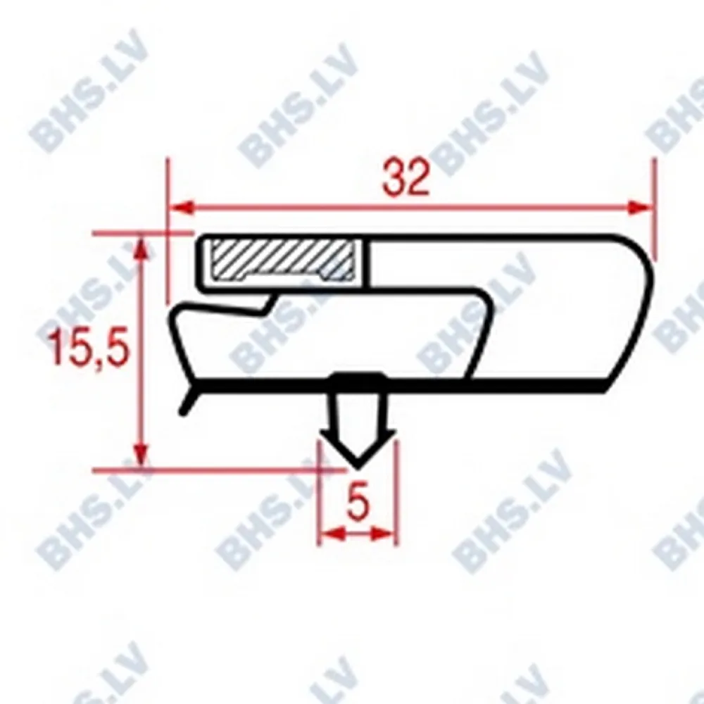 SNAP-IN GASKET 390x270 mm (L3186731)
