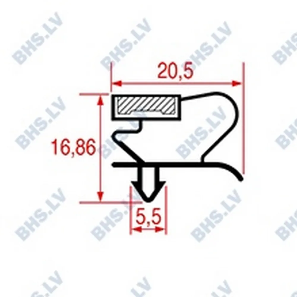 SNAP-IN GASKET 1005x675 mm (L3786634)