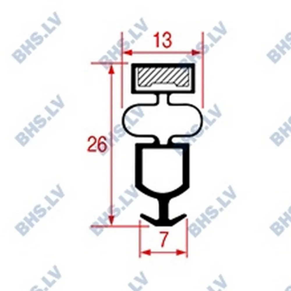 SNAP-IN GASKET L1045 LENGTH 2600 mm (L3286159)