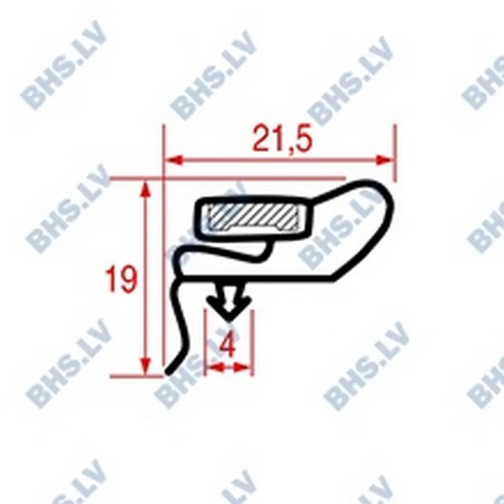 SNAP-IN GASKET 1780x725 mm (L3286069)
