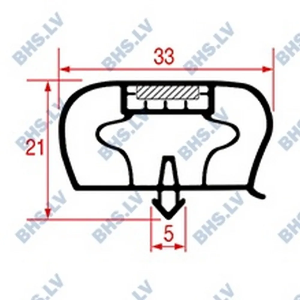 SNAP-IN GASKET 605x460 mm (L3786277)
