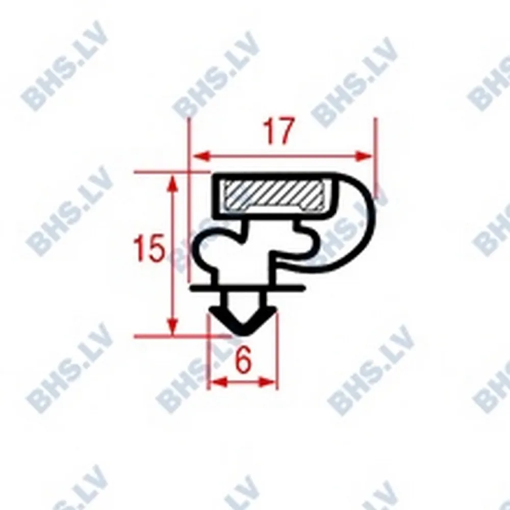 SNAP-IN GASKET 1240x555 mm (L5051925)