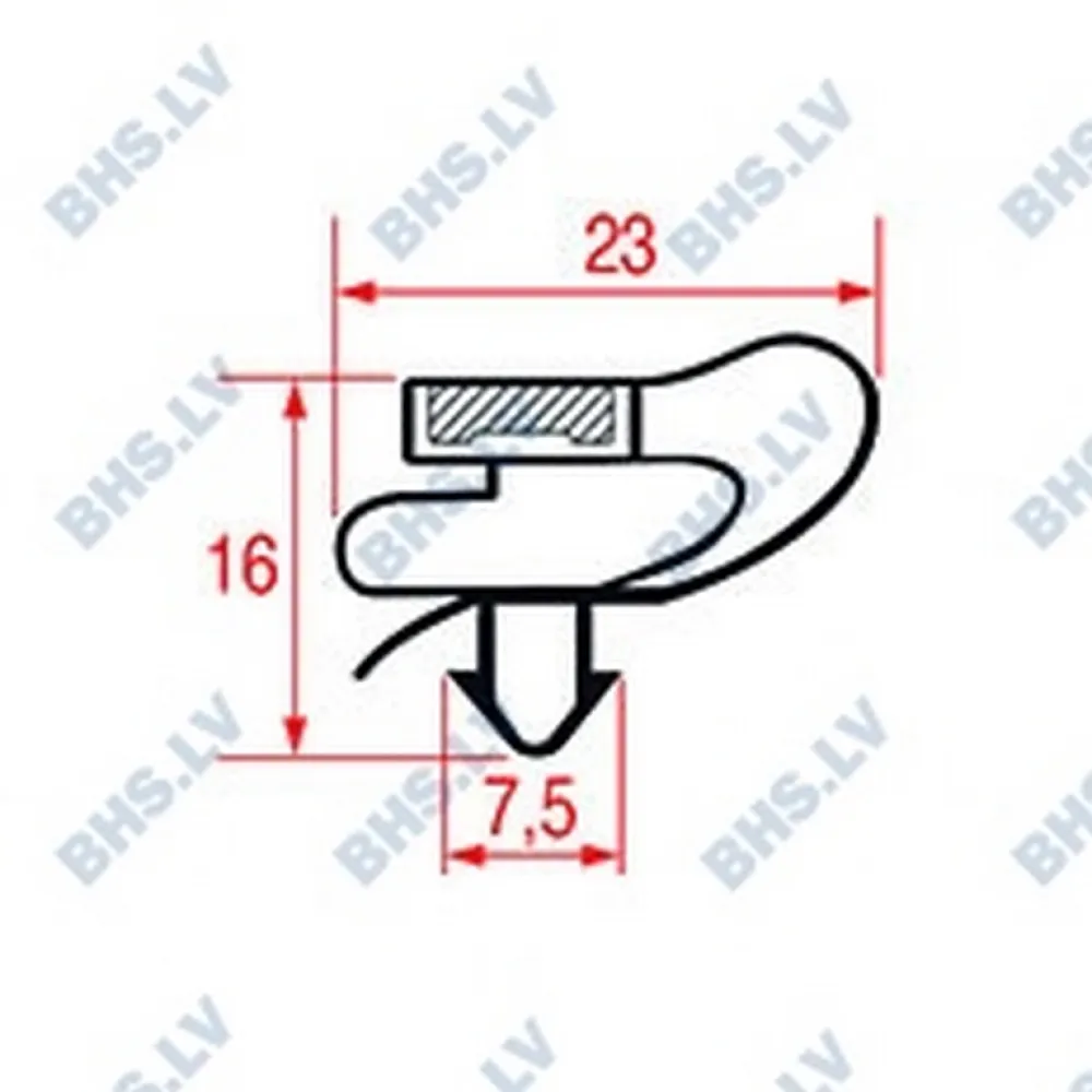 SNAP-IN GASKET 485x405 mm (L5076138)