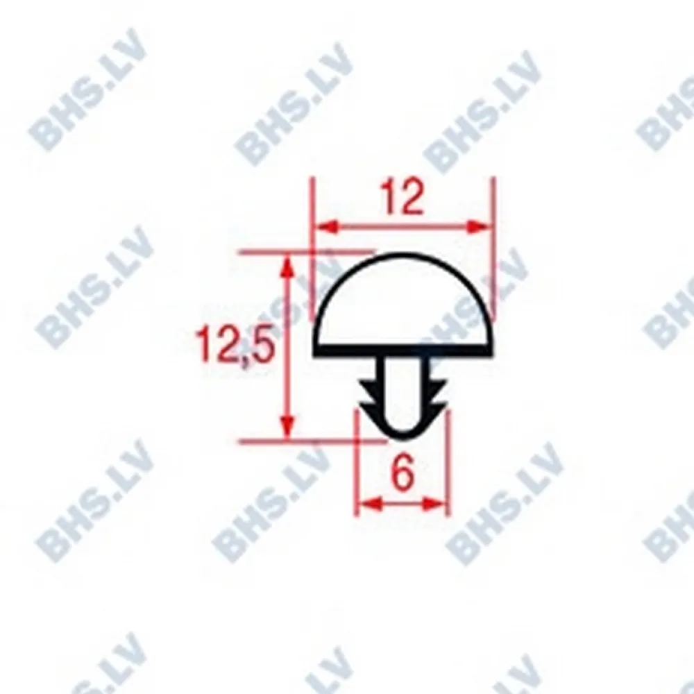SNAP-IN GASKET L1065 LENGTH 2300 mm (L3286191)