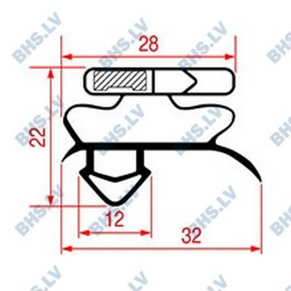 SNAP-IN GASKET 1380x680 mm (L3286177)