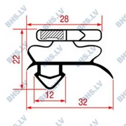 SNAP-IN GASKET 1380x680 mm