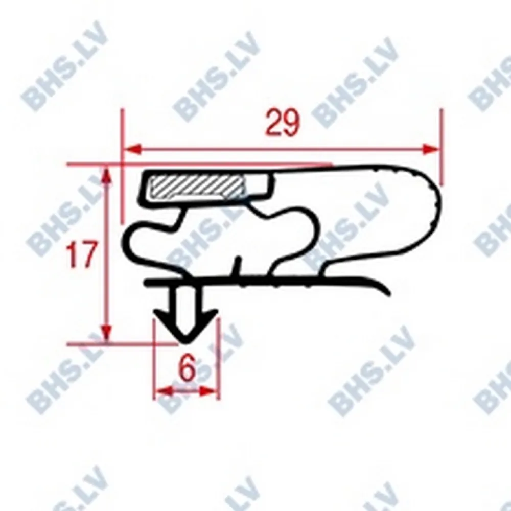 SNAP-IN GASKET 1358x573 mm (L3286206)