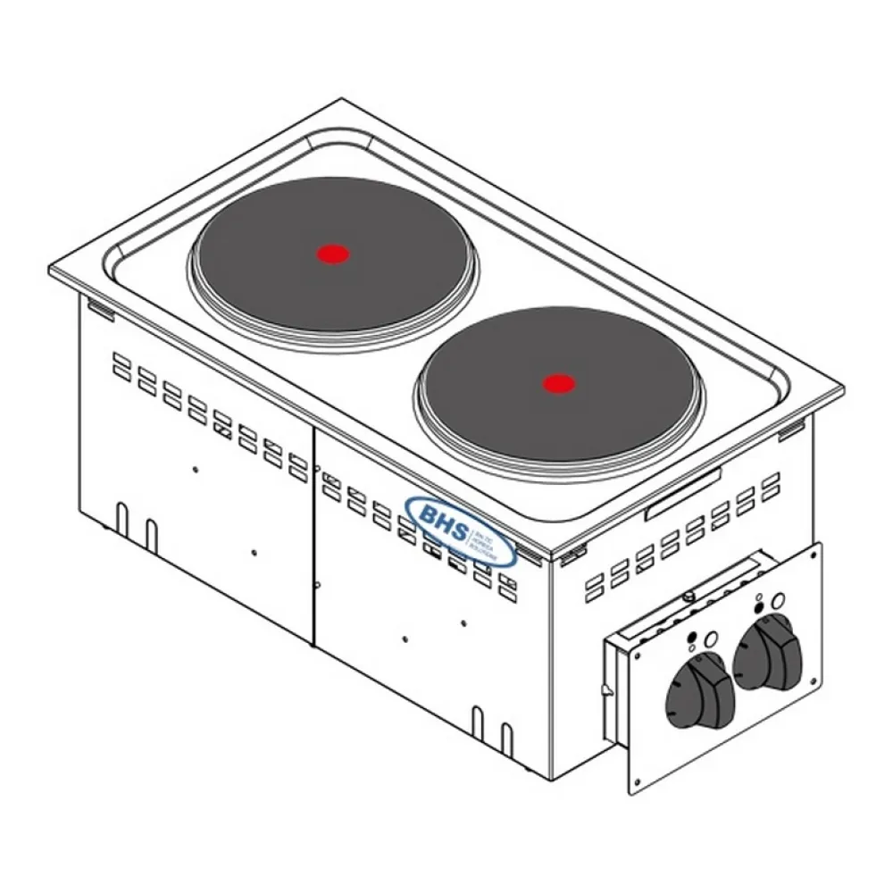 Drop-in elektriskā plīts DPC35E0 5.2 kW (136001)