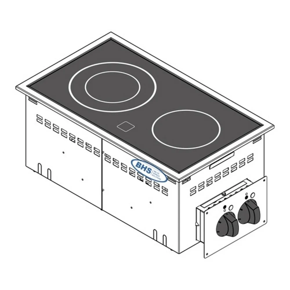 Drop-in keramiskā plīts DPCC35E0 4.3 kW (136006)