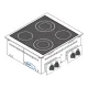 Drop-in keramiskā plīts DPCC70E0 8.6 kW (136008)