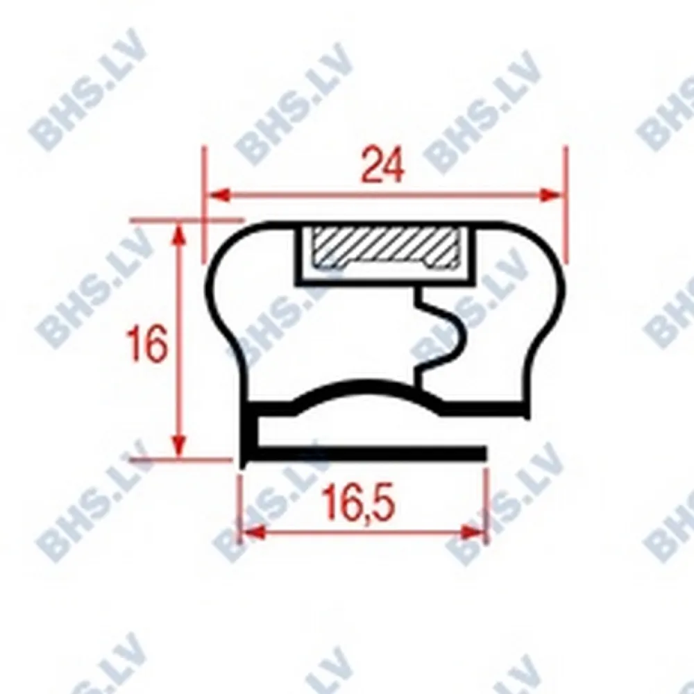 MIDDLE EDGED GASKET L2009 LENGTH 2000 mm (L3286147)
