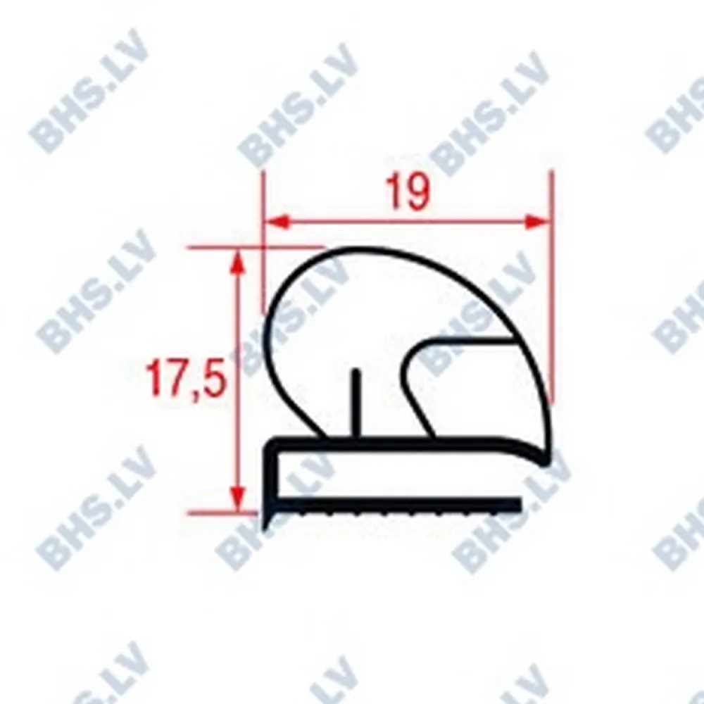 GASKET MIDDLE-EDGED L2012 LENGTH 2300 mm (L3286196)