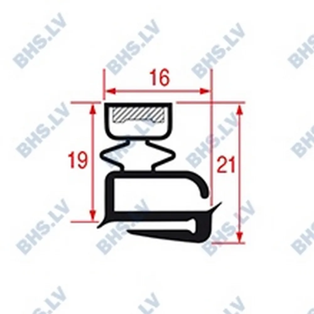 GASKET MIDDLE-EDGED L2017 LENGTH 2500 mm (L3286189)