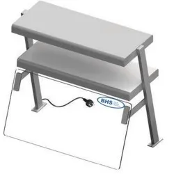Protection glass with double shelf and LED 774-45