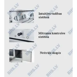 Elektriskā plīts ar cepeškrāsni un skapi 10.4/7.0 kW