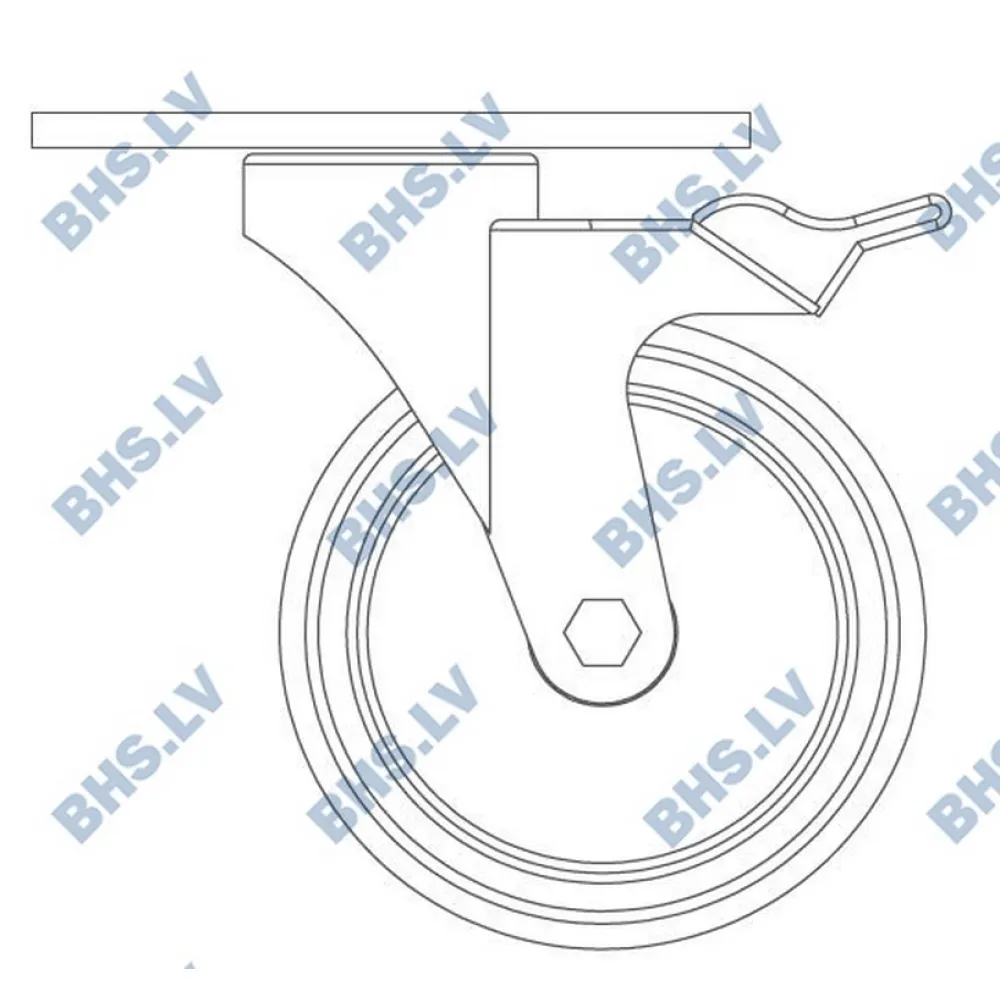 Cinkotu riteņu komplekts RC 125 mm (A-DSR-RC125)