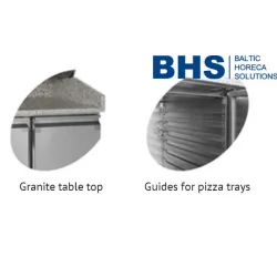 Table de Pizza avec vitrine refroidissante PT1200