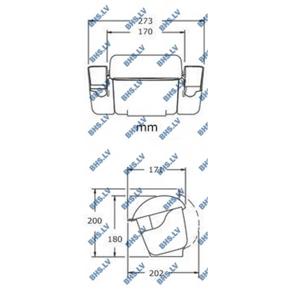 Mini organizators O123Y ar vietu ledum (BHS431023)