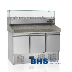 Pizza table with refrigerating display PT1365